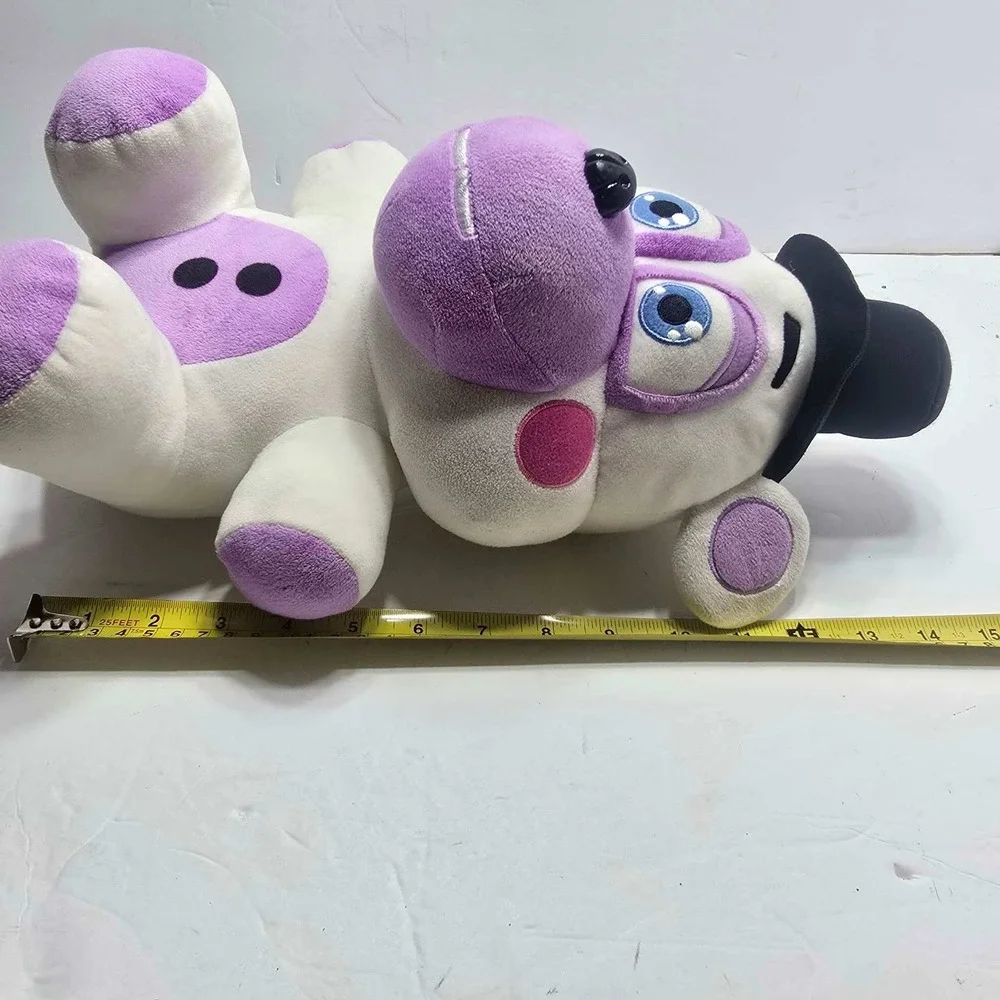 Funko Five Nights at Freddys Helpy Jumbo Plush 14 inch White Purple Bear Top Hat